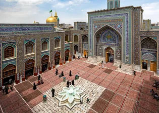 عکس با کیفیت : صحن بعثت حرم مطهر رضوی