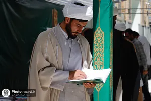 اعتکاف علمی طلاب در مدرسه تابستانی دارالعلم حرم مطهر رضوی-1