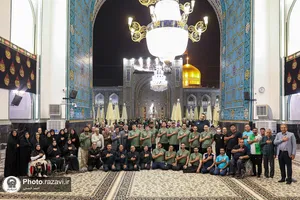 حضور کاروان پارالمپیک ۲۰۲۴ پاریس در حرم مطهر رضوی