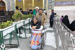 توفیق زیارت جانباز ضایعه نخاعی