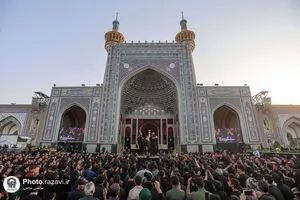 مراسم چهارپایه خوانی شهادت حضرت رسول و امام مجتبی علیهما&zwnj;السلام در حرم مطهر رضوی