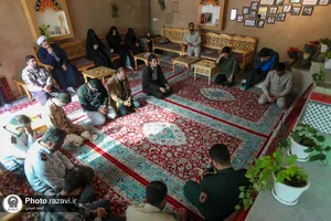 مراسم وداع با پیکر شهید نیلفروشان در مجتمع دانشجویی امام رضا (ع)