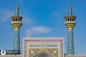 نقش نام  پیامبر در حرم مطهر رضوی