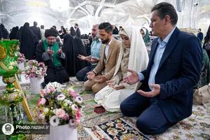 آغاز زندگی مشترک در حرم امام رضا علیه&zwnj;السلام