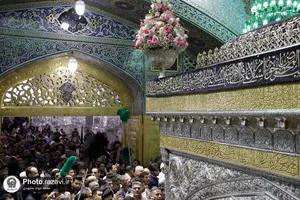 آیین تعویض پوش ضریح مطهر رضوی به مناسبت آغاز ماه محرم
