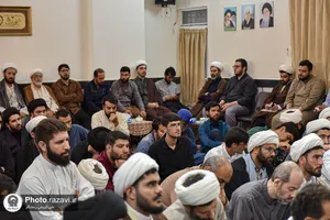 دیدار طلاب مدرسه تابستانی دارالعلم با آیت&zwnj;الله اشرفی شاهرودی
