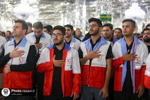 مراسم اذن خدمت ۳هزار داوطلب هلال احمر