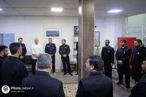 بازدید خدام حرم مطهر رضوی از آتش&zwnj;نشانی حرم امام رضا علیه&zwnj;السلام 
