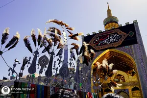 عزاداری عاشورای حسینی در حرم مطهر رضوی