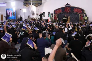 مراسم شب قدر ویژه ناشنوایان در حرم مطهر رضوی