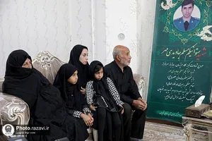 دیدار تولیت آستان قدس رضوی با خانواده شهید مسلم جاویدی مهر و جانباز حسن شکفته در قوچان