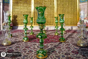 آیین تعویض پوش ضریح و پرچم گنبد منور رضوی-3