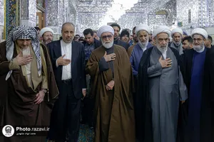 تشرف شیوخ عشایر عراق به حرم مطهر رضوی
