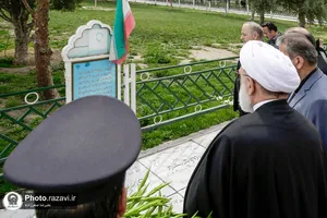 حضور تولیت آستان قدس رضوی در گلزار شهدای خواجه&zwnj;ربیع