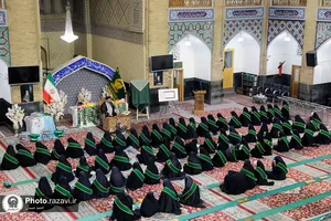 گردهمایی دختران قرآنی در حرم مطهر رضوی