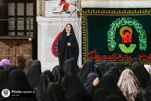 مراسم عزاداری ناشنوایان در حرم مطهر رضوی