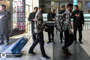 استقبال از زائرین دهه آخر صفر در پایانه مسافری مشهد