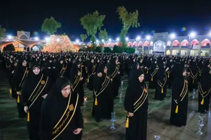لاله&zwnj;گردانی خادم&zwnj;یاران فارس در سوگ امام رضا (ع) + تصاویر