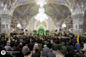 مراسم گرامیداشت حماسه ٩ دی در حرم مطهر رضوی