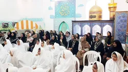 برپایی جشن تکلیف دختران تازه مکلف در بوستان غنچه‌های رضوی زیارتگاه شهید مدرس