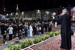 عزاداری شام اربعین حسینی ویژه زائران عرب‌زبان حرم مطهر رضوی