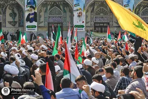 اجتماع مردم مشهد در محکومیت جنایات رژیم صهیونیستی در غزه
