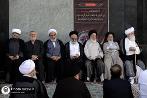 مراسم چهلم شهدای خدمت در حرم مطهر رضوی