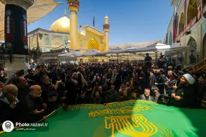 تشرف کاروان سفیران امام رئوف علیه&zwnj;السلام به حرم امیرالمؤمنین علیه&zwnj;السلام
