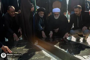 حضور تولیت آستان قدس رضوی در جمع عزاداران فاطمی بخش رضویه مشهد