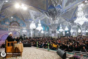 مناجات خوانی دهه آخر ماه مبارک رمضان در حرم مطهر رضوی