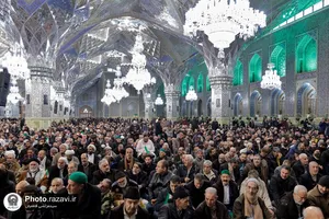 مراسم سالروز پیروزی انقلاب اسلامی در حرم مطهر رضوی