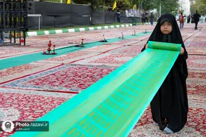 آماده سازی مراسم عزاداری شب شهادت حضرت رقیه