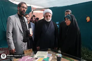 بازدید رئیس قوه قضائیه از موکب دخترانه حضرت نجمه