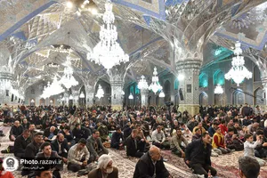 مراسم استقبال از ماه مبارک رمضان در حرم مطهر رضوی