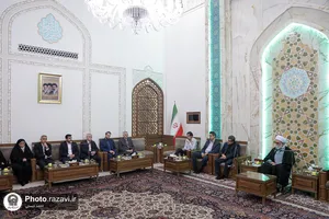 دیدار دانش&zwnj;آموزان افتخارآفرین تیم ملی المپیاد هوش مصنوعی با تولیت آستان قدس رضوی