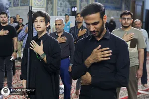 عزاداری هیئت&zwnj; رزمندگان ثارالله همدان در حسینیه حرم