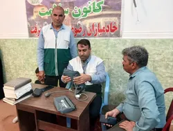 ارائه خدمات سلامت به اهالی روستای میانده در جیرفت
