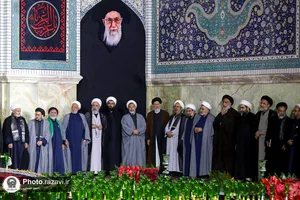 آیین خطبه خوانی شب شهادت امام رضا علیه السلام در حرم مطهر رضوی - 2