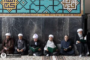 مراسم ترحیم مرحوم سید جواد حجازی در حرم مطهر رضوی