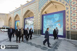 بازدید جمعی از خیرین سراسر کشور از پروژه های عمرانی حرم مطهر رضوی