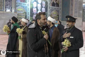 مراسم وداع معتکفین رجبیه در حرم مطهر رضوی
