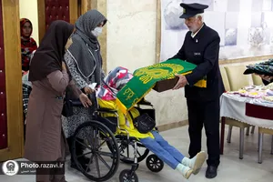 حضور جمعی از خدام حرم در مرکز نابینایان امام رضا علیه السلام