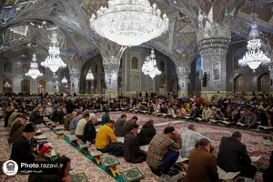 ترتیل خوانی قرآن کریم در حرم مطهر رضوی