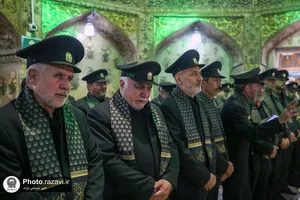 آیین سیاه&zwnj;پوشی ضریح مطهر حضرت معصومه سلام الله علیها