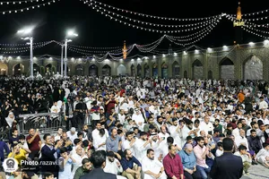 سخنرانی رهبر شیعیان بحرین در حرم مطهر رضوی