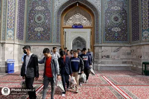 گرامیداشت روز عصای سفید در حرم مطهر رضوی