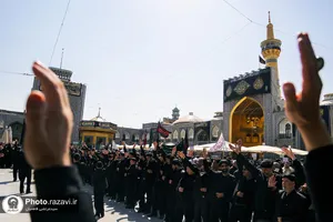 عزاداری شهادت امام رضا علیه السلام در حرم مطهر رضوی