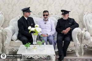 دیدار خدام حرم مطهر رضوی با جانبازان