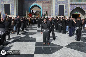 عزاداری شهادت امام رضا علیه السلام در حرم مطهر رضوی