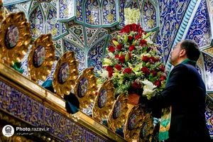 گل آرایی حرم حضرت معصومه سلام الله علیها